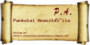 Pankotai Anasztázia névjegykártya
